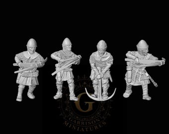 11thC Norman Armoured Crossbowmen, 28mm 1/56