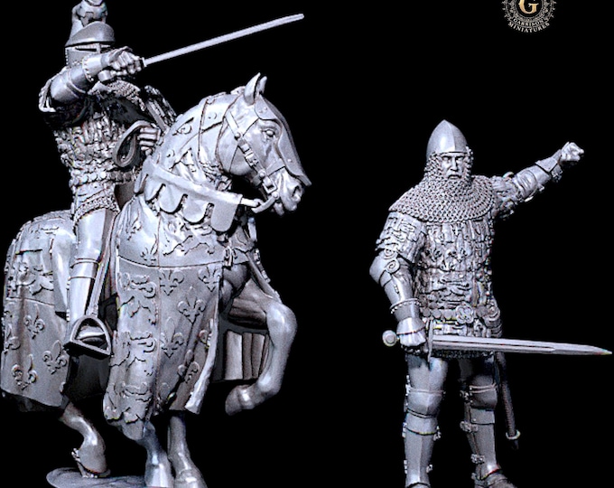 Edward of Woodstock, The Black Prince, Foot & Mounted 28mm 1/56