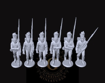 Austrian Hungarian Fusiliers Skirmish X6: 28mm