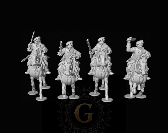 Elcho's Lifeguards X4: '45 Rebellion Culloden 28mm