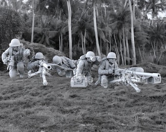 WW2 US Pacific Theater HMG Units 28mm 1/56