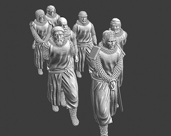 Prisoners of War - Medieval Crusaders 28mm 1/56