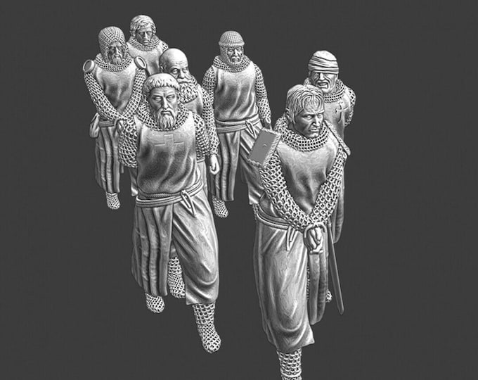 Prisoners of War - Medieval Crusaders 28mm 1/56