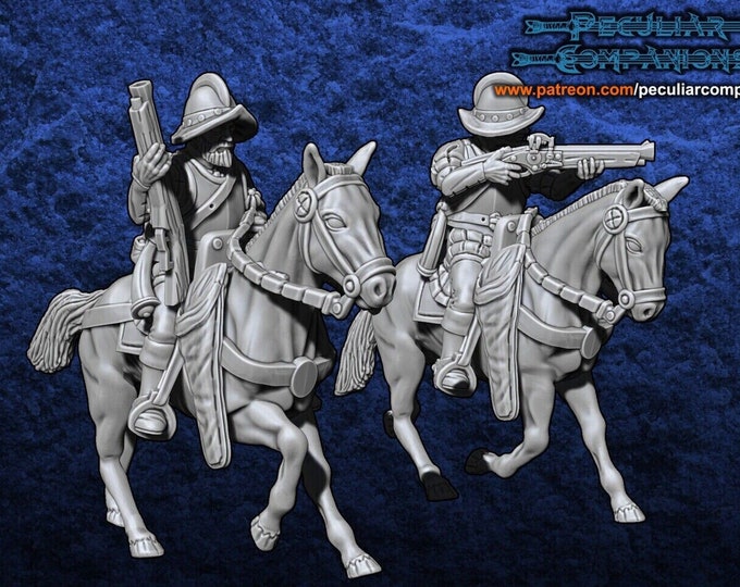 Spanish Empire Mounted Conquistadores 28mm 1/56