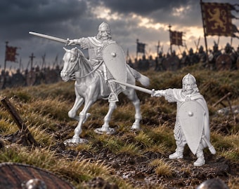 King Harold Godwinson 28mm Dark Ages Unpainted Resin Wargame Miniatures