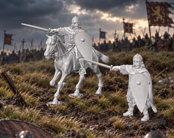 King Harold Godwinson 28mm Dark Ages Unpainted Resin Wargame Miniatures