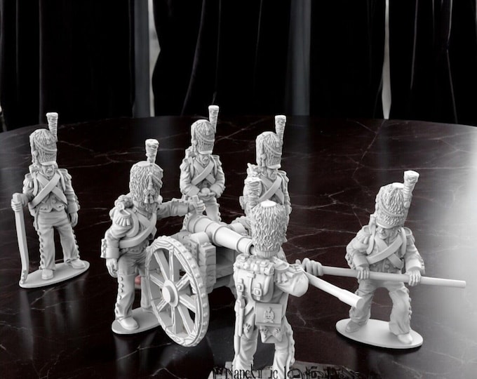 Napoleonic French Guard Artillery Set 2  28mm 1/56