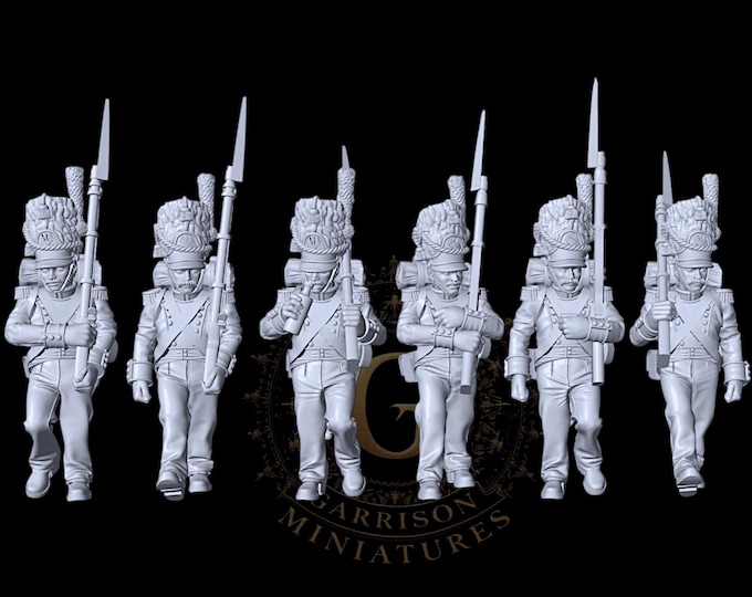 Napoleonic 28mm 1/56 Grand Duchy Warsaw Infantry Line Grenadiers March Order