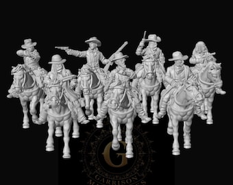 Outlaws X7 Mounted 1:87 HO Scale