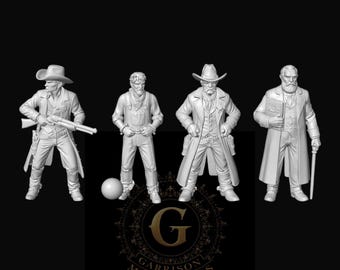 Lawmen and Prisoner X4: 28mm