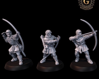 Medieval Archers Set 1 28mm 1/56