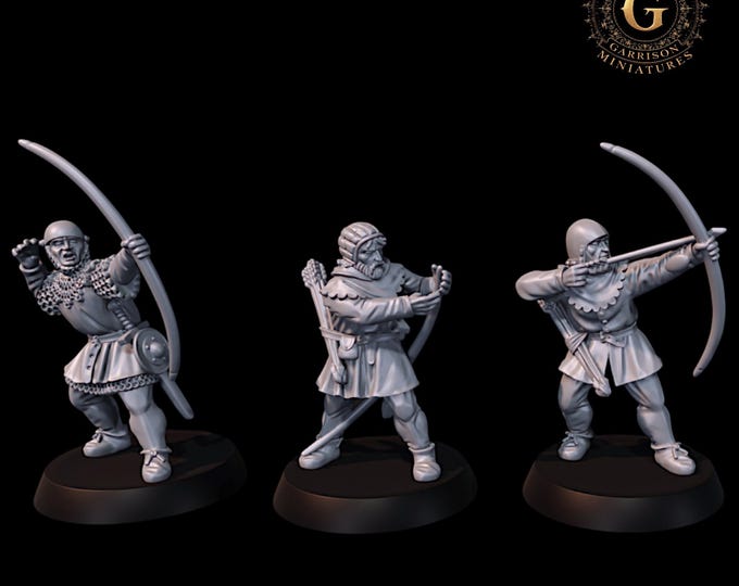 Medieval Archers Set 1 28mm 1/56
