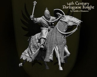 14th Century Portuguese Knight 28mm 1/56