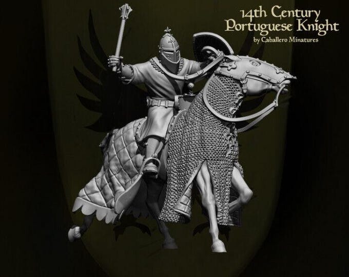 14th Century Portuguese Knight 28mm 1/56