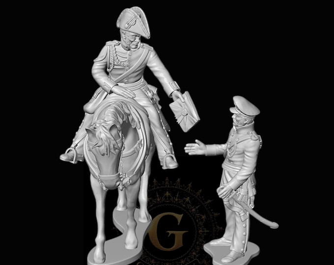 Prussian ADC and Officer 28mm