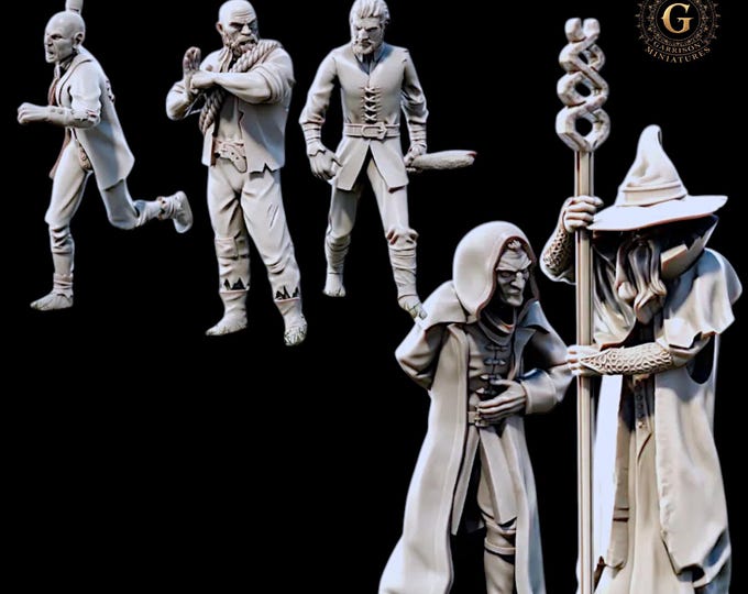 Sharkey, Wormtongue & Men, 28mm 1/56