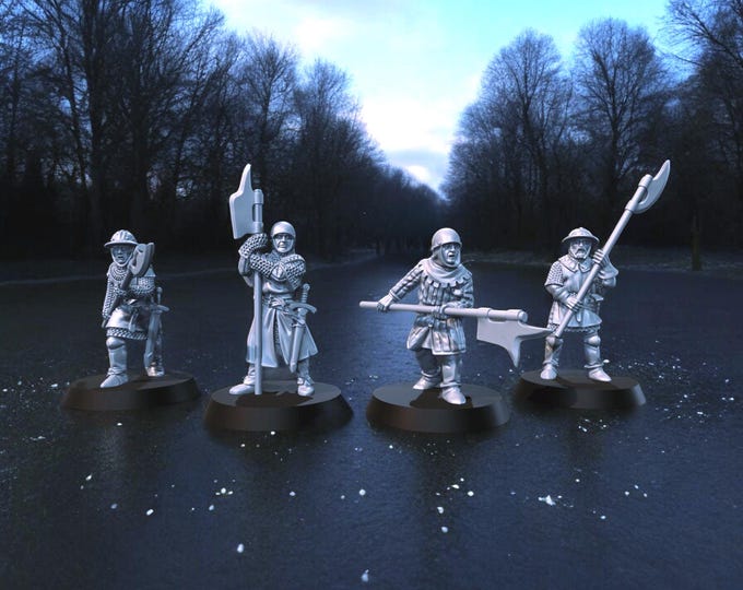 Early 14thC English Men at Arms Set 2 28mm 1/56