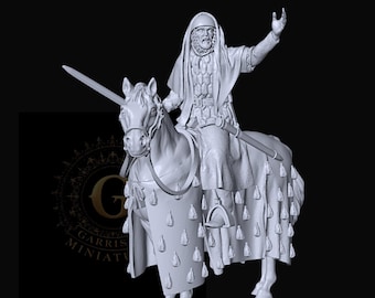 Saladin, Sultan of Egypt, 28mm Medieval Unpainted Resin Wargame Miniature