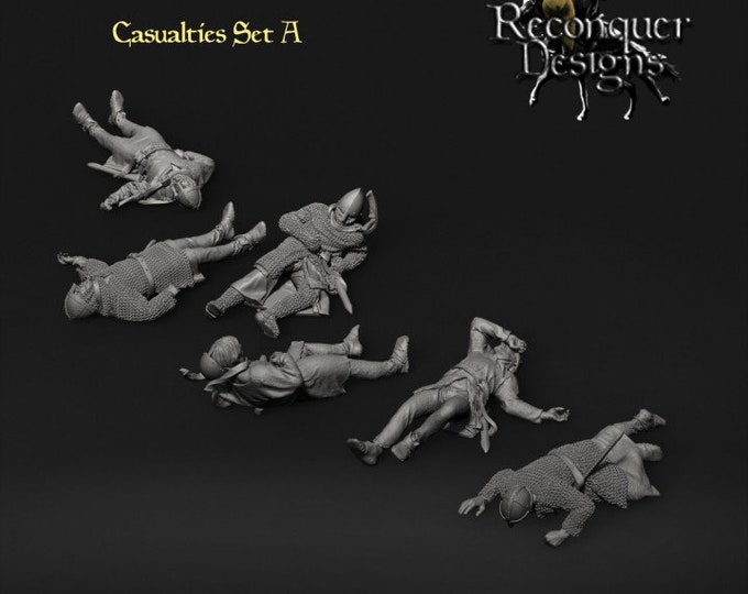 Medieval Casualties Set A 28mm 1/56