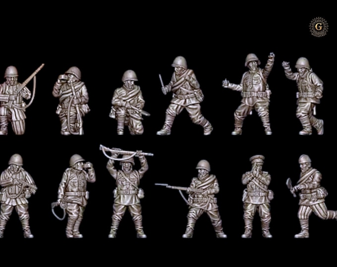 Red Army Infantry 20mm 1/72 Scale