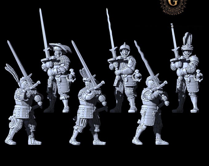 15th/16th Century Empire Tudor Greatswords   28mm 1/56