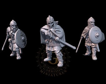 Vendel Warriors with Swords X3 28mm