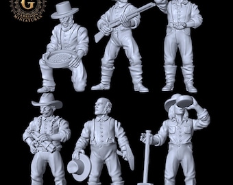 Prospectors & Gold Diggers, HO/OO 1/87 Railroad Miniatures