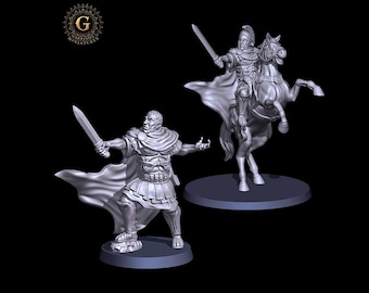 Roman Republic Mounted Legatus & Praefectus on Foot 28mm 1/56