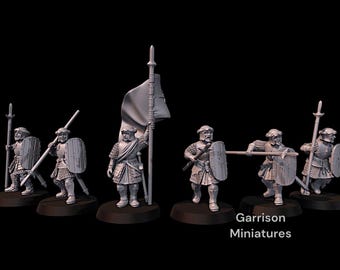 Arnaudin Warriors Set,  28mm 1/56