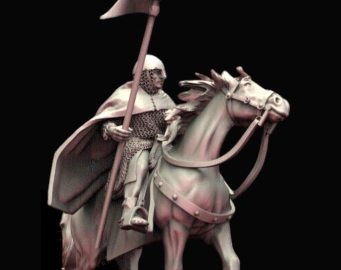 Duke William IX of Aquitaine. 28mm Medieval Unpainted Resin Wargame Miniature