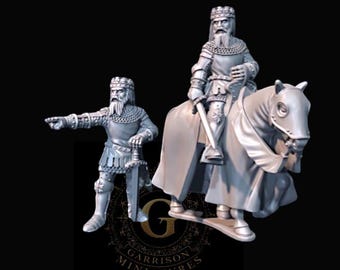 King Edward the 3rd. Foot and Mounted 28mm