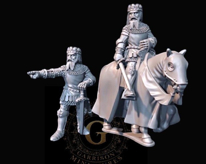 King Edward the 3rd. Foot and Mounted 28mm