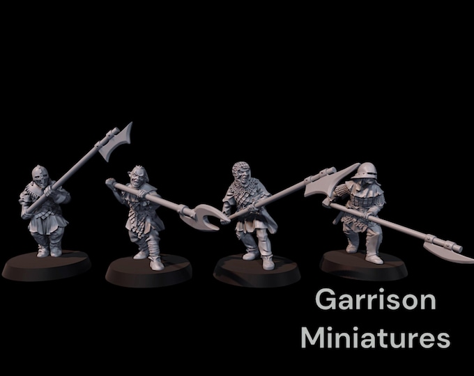 Orc Rabble with Bills 28mm 1/56