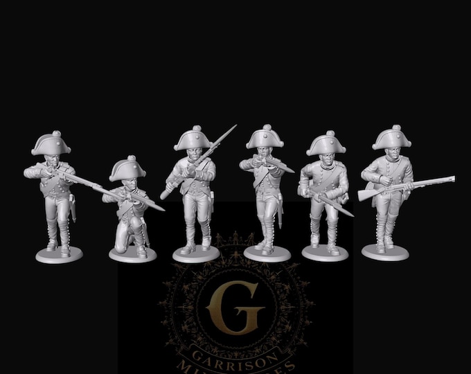 Saxony Musketeers Skirmish Order  X6 28mm