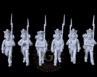 Napoleonic Grand Duchy Warsaw Line Infantry Marching  28mm 1/56