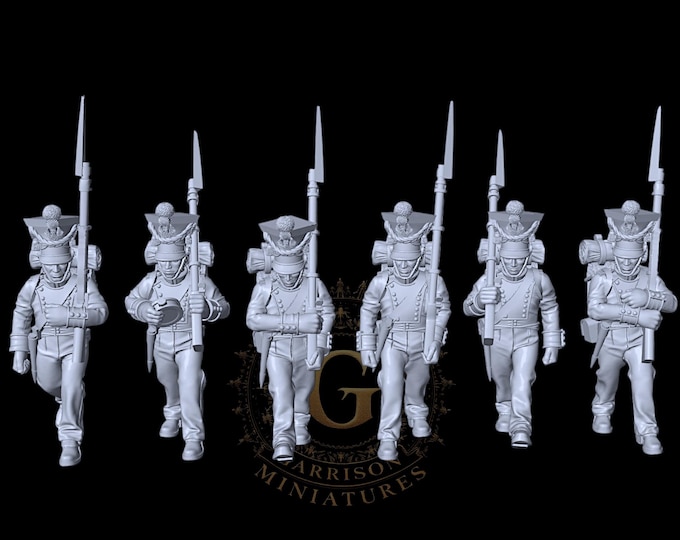 Napoleonic Grand Duchy Warsaw Line Infantry Marching  28mm 1/56