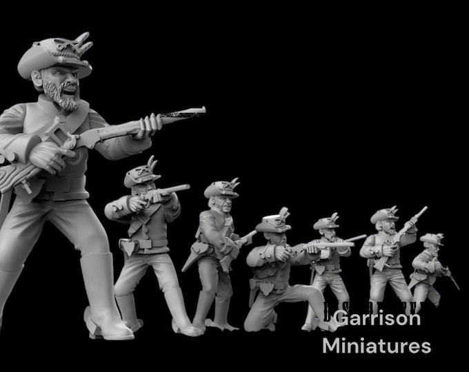 American Civil War Union Dismounted Dragoons - 28mm 1/56 Wargames and Collectors Figures by Battlecat for Garrison Miniatures