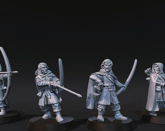 Ranger Archers Set 1  28mm 1/56