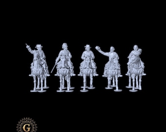 28mm (1/56) Union Mounted High Command: American Civil War