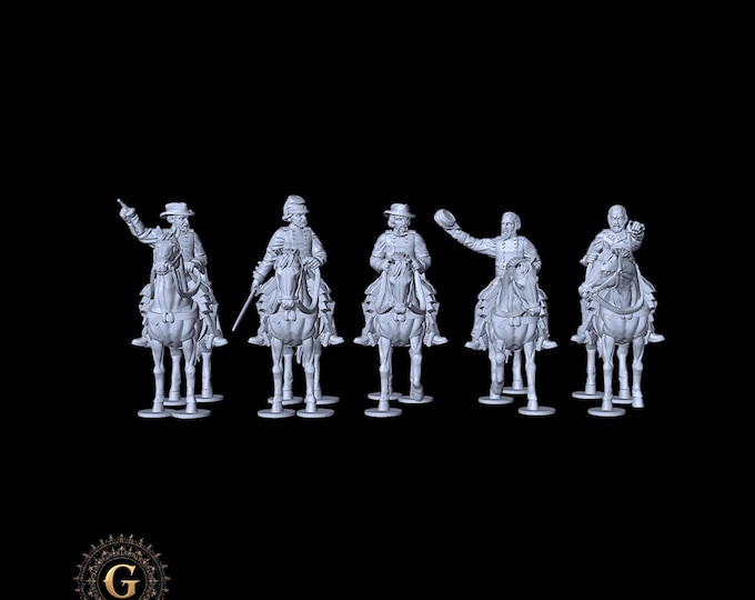 28mm (1/56) Union Mounted High Command: American Civil War