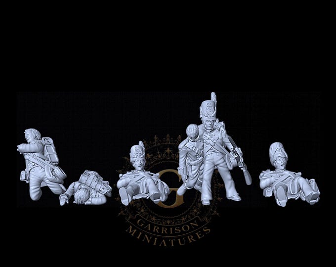 British Wounded Infantry 28mm