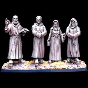 Medieval Clergy - 28mm 1/56 Wargames and Collectors Figures by Reconquer Designs for Garrison Miniatures