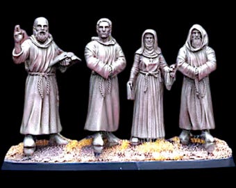 Medieval Clergy - 28mm 1/56