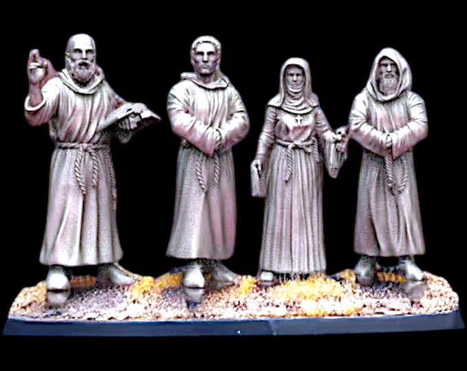 Medieval Clergy - 28mm 1/56