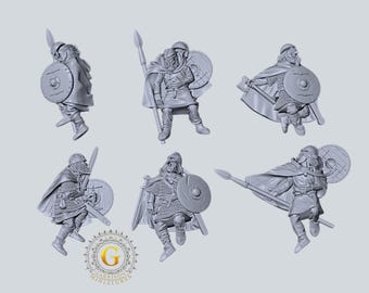 Vendel Casualties: 28mm Dark Ages Unpainted Resin Miniatures