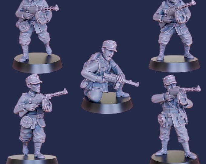 Finnish Army SMG Squad, 28mm 1/56