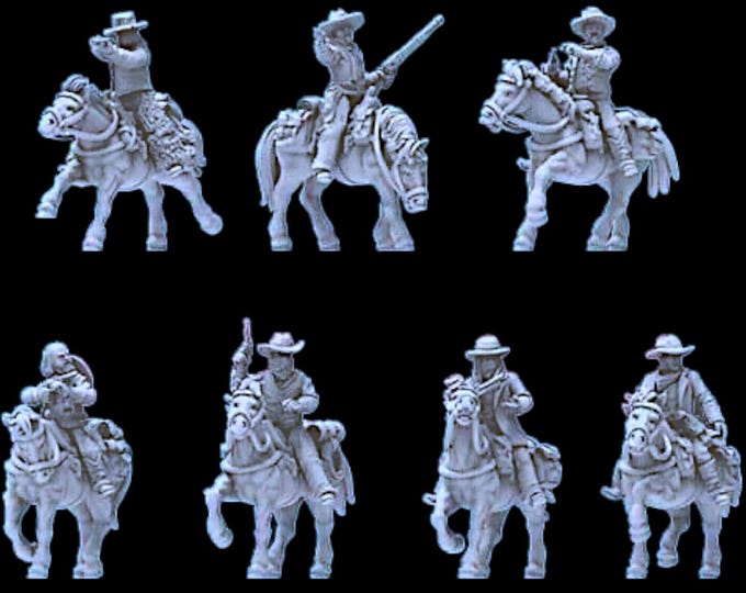 Mounted Outlaws, 28mm/32mm