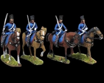 Prussian Landwehr Dragoons Marching 28mm