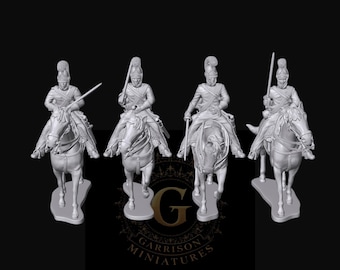 British Heavy Cavalry Horse Guards X4 A : 28mm