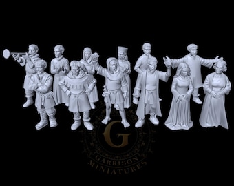 Medieval Tourney Crowd:  28mm 1/56